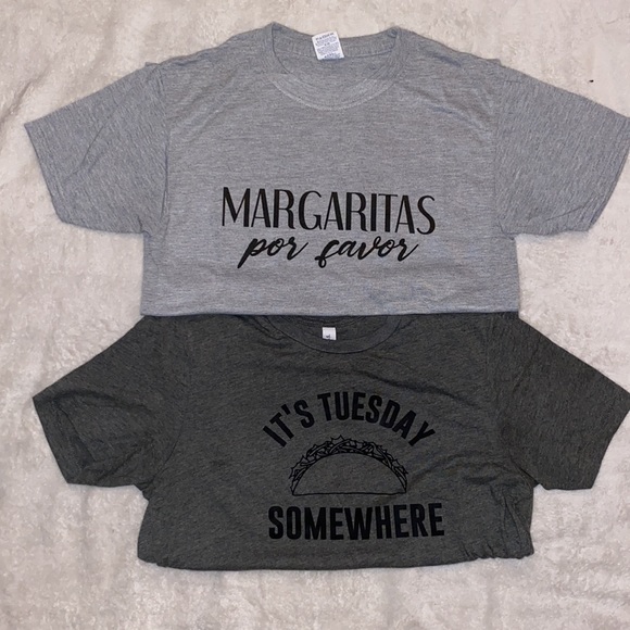 two graphic tees. - Picture 4 of 6